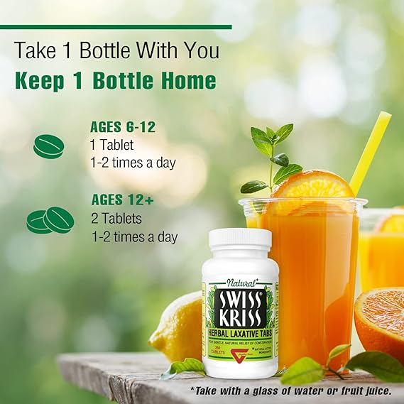 Swiss Kriss Herbal Laxative Tablets-Pack of 2